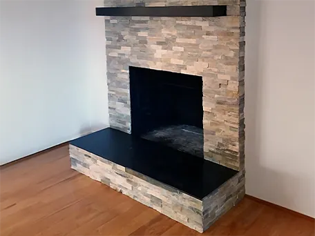 Bost fireplace after make-over
