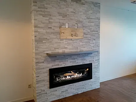 DeLorenzo fireplace after make-over