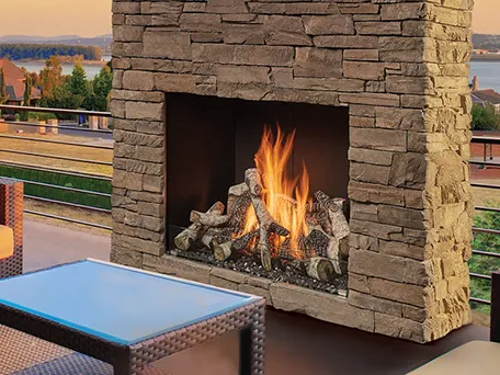 Fire Garden 4035 Outdoor Gas Fireplace Traditional