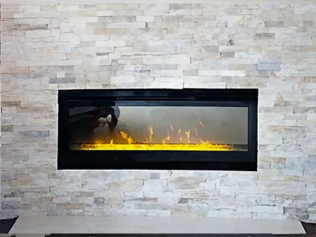 Slyh fireplace after make-over